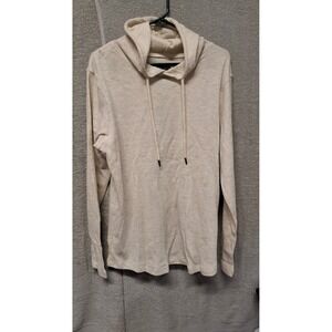 Company Eighty One Mens Oatmeal Heathered Hoodie Cream Thermal Large NWT( B7)
